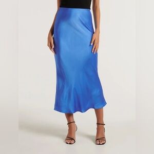 Ever New Vibrant Blue Midi Skirt